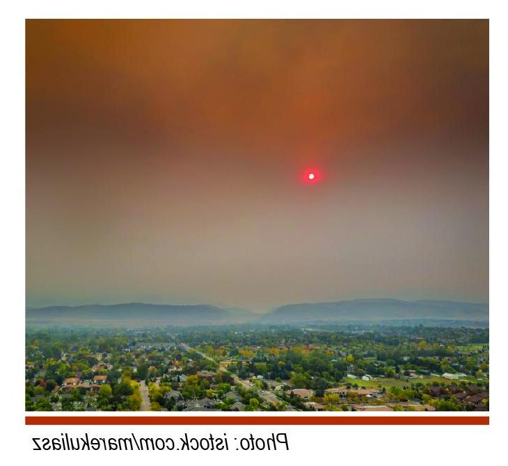 smoke over Fort Collins